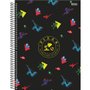 Caderno Espiral Univ CD 80fls Preto Pixar São Domingos