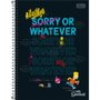 Caderno Espiral Univ CD 80fls Preto Simpsons Tilibra
