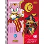 Caderno Espiral Universitário Capa Dura 80 Folhas Rosa Amy Sonic Tilibra