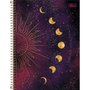 Caderno Espiral Universitário Capa Dura 80 Folhas Universo Roxo Embrace Your Phases Magic Tilibra