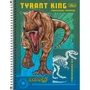 Caderno Espiral Universitário Capa Dura 80 Folhas Verde T-Rex Raptor Tilibra