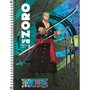Caderno Espiral Universitário Capa Dura 80 Folhas Verde Zoro One Piece Tilibra