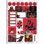 Caderno Espiral Univ CD 80fls Vermelho Deadpool São Domingos