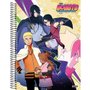 Caderno Espiral Univ CD 80fls Amarelo Boruto São Domingos