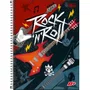 Caderno Espiral Universitário Capa Dura 96 Fls Colorido Rock D+ Tilibra