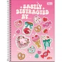 Caderno Espiral Universitário Capa Dura 96 Fls Pink Doces D+ Tilibra
