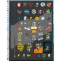 Caderno Espiral Universitário Capa Dura 96 Folhas Amarelo Skate Flip+ Tilibra