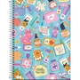 Caderno Espiral Universitário Capa Dura 96 Folhas Azul Flip Tilibra