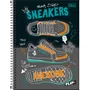 Caderno Espiral Universitário Capa Dura 96 Folhas Cinza Tenis Flip+ Tilibra