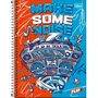 Caderno Espiral Universitário Capa Dura 96 Folhas Vermelho Radio Flip+ Tilibra