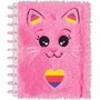 Caderno Inteligente Tilidisco Universitário 160 Folhas Rosa Pelúcia Purrfect Cat Tilibra