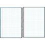 Caderno Quadriculado 7mm x 7mm Espiral Universitário Capa Dura 96 folhas Vermelho Zip Tilibra
