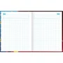 Caderno Quadriculado Brochura Universitário Capa Dura 40 Fls Vermelho Sonic Tilibra