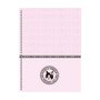 Caderno Universitário 160 Folhas Rosa E Preto Rebecca Bonbon Animativa