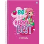 Caderno Universitário 80 Folhas Pink Be The Berry Moranguinho Animativa