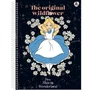 Caderno Universitário Capa Dura 160 Folhas Preto The Original Alice Animativa