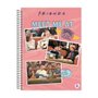 Caderno Universitário Capa Dura 80 Folhas Rosa Friends *Inclui Pôster Animativa