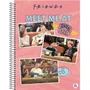Caderno Universitário Capa Dura 80 Folhas Rosa Friends *Inclui Pôster Animativa