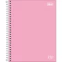 Caderno Universitário Cores 160 Folhas Rosa Zip Tilibra