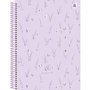 Caderno Universitário Espiral 80 Folhas Lilás Lavender Animativa