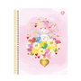 Caderno Universitário Espiral Ursinhos Carinhosos Rosa Corações 160 Fls Animativa