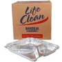 Caixa Bandeja Alumínio Com Divisória 900ml Life Clean