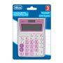 Calculadora de Bolso 12 Dígitos Rosa e Branco TC04 Tilibra