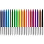 Caneta Hidrocor 24 Cores Ponta Fina Wave Bazze