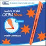 Caneta Marca Texto Croma Neon Laranja Tilibra