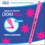 Caneta Marca Texto Croma Neon Rosa Tilibra