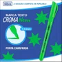 Caneta Marca Texto Croma Neon Verde Tilibra