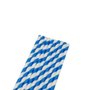 Canudo Vitamina Papel Listrado Azul Wyda C/ 12un