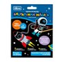 Cartelas De Pintura Raspadinhas Espaço Astronauta C/ 06un + 1 Palito de Bambu Tilibra