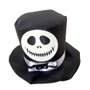Cartola Preta Jack Skellington Esqueleto Halloween Badukale