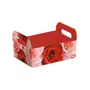 CESTA PAPEL CAIXOTE GDE 25X19X9,5 CM DIVERSAS ESTAMPAS CROMUS