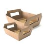 Cesta Papel Cartão Grande Kraft Natural Xingo (30x9,5x21,5 cm)