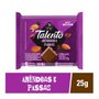 Chocolate Mini Talento Ao Leite com Amêndoas e Passas 25g 15 Unidades Garoto