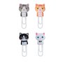 Clips Decorado Purrfect Cats 51mm C/ 04 Unidades Tilibra