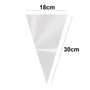 Cone Poli Transparente Grande 18x30cm com 50 Unidades Inove
