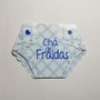 Convite Chá De Bebê Fralda Azul C/08 Unidades Kaixote