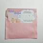 Convite Chá De Bebê Rosa com Envelope C/08 Unidades UltraFest
