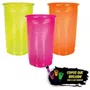 Copo Colorido Neon Sortido 300ml 20 Un Kaixote