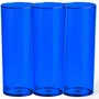 Copo Long Drink Azul Translucido Unidade 350ml Massari