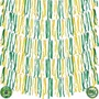 Cordão Metaloide Verde e Amarelo 10m