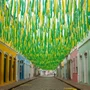 Cordão Metaloide Verde e Amarelo 10m