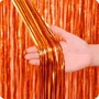 Cortina Metaloide Laranja SilverPlastic
