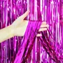 Cortina Metaloide Pink 1m x 2m | Partiu
