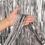 Cortina Metaloide Prata 1mx2m Partiu Festa