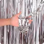 Cortina Metaloide Prata 1mx2m Partiu Festa