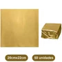 Embalagem para Bolo 20x22cm Ouro com 50 Unidades Cromus